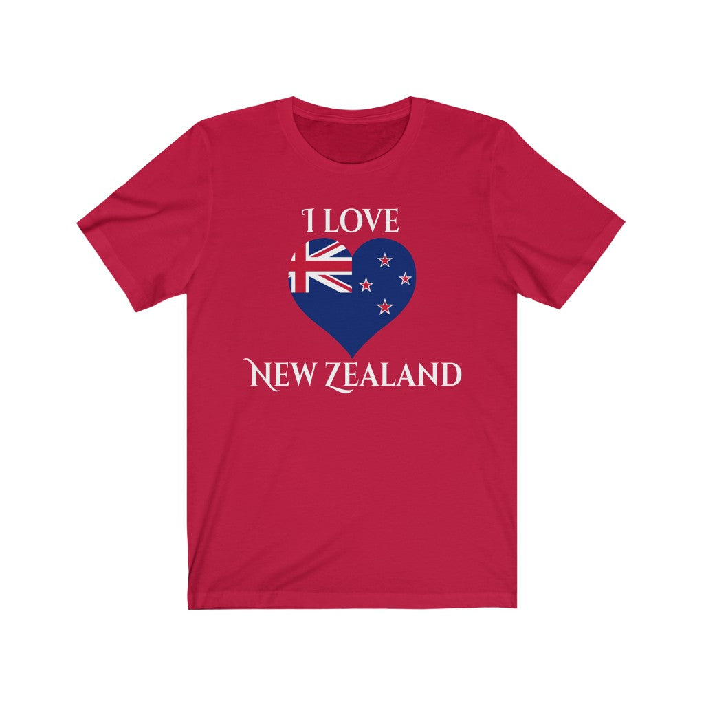 New Zealand Heart Flag Premium Tee 2 - Unisex