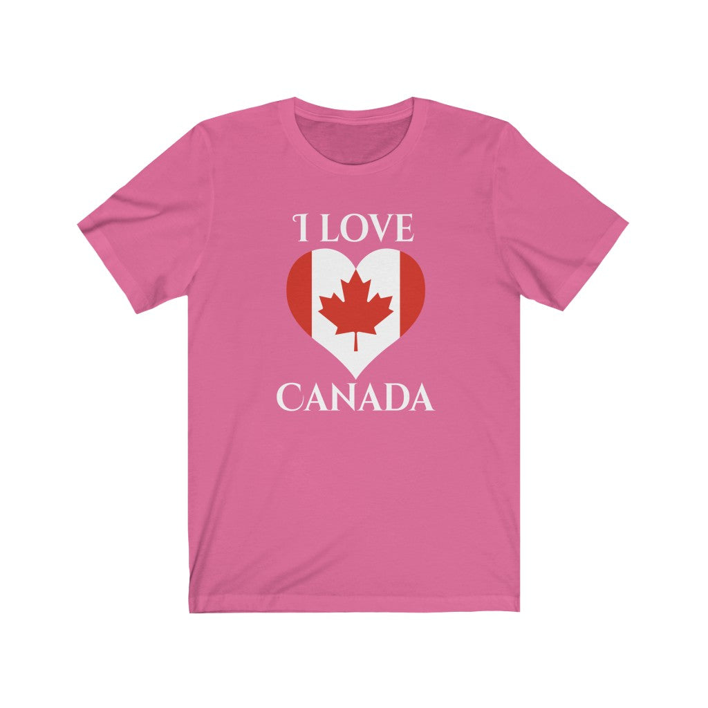 Canada Heart Flag Premium Tee 2 - Unisex