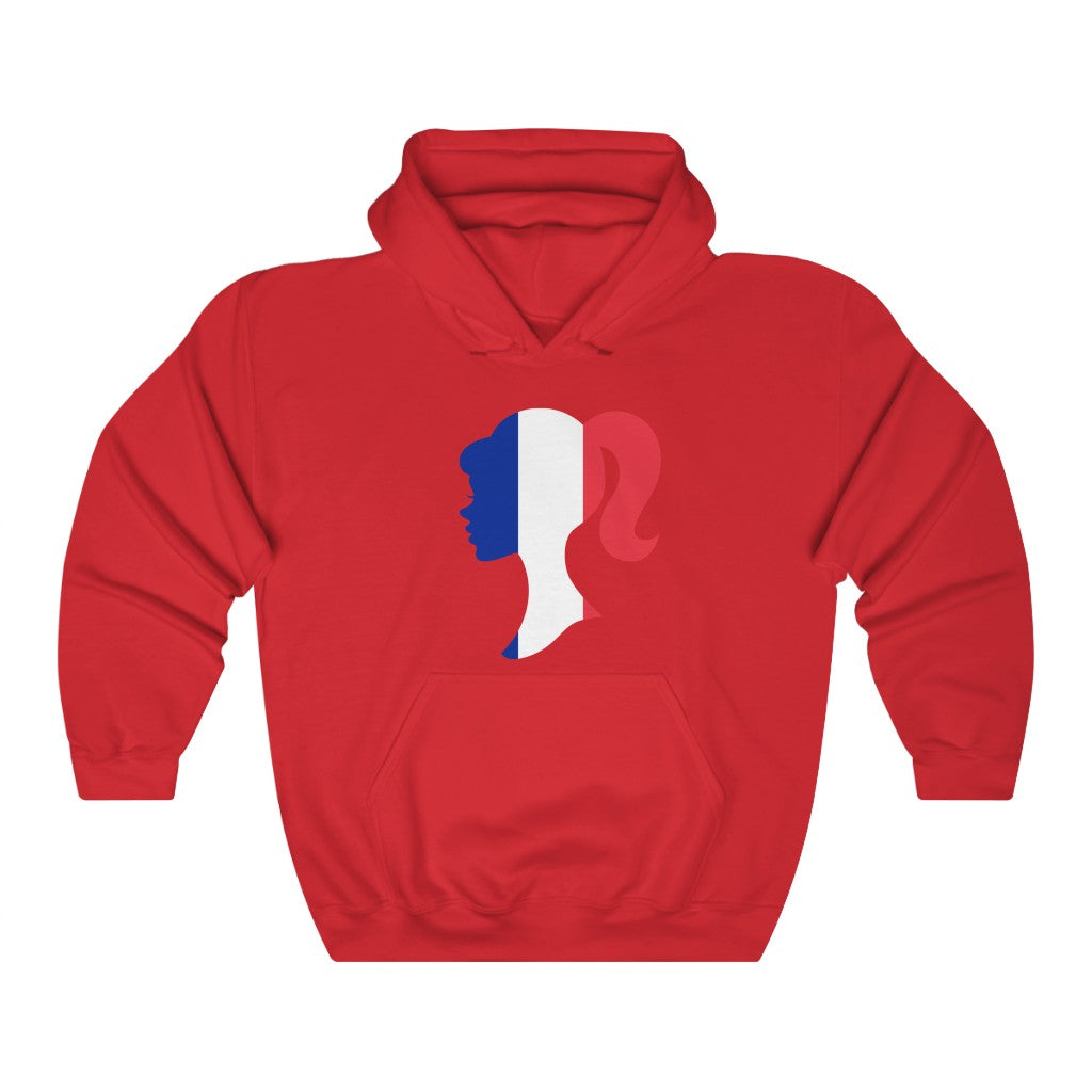 France Girl Flag Hoodie Sweatshirt - Unisex