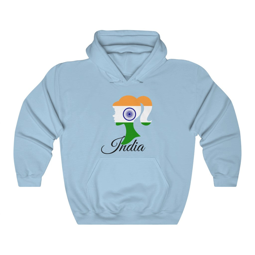 India Girl Flag Hoodie Sweatshirt 1 - Unisex