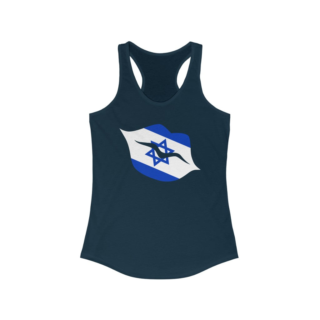 Israel Lips Flag Tank - Women