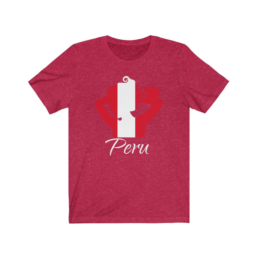 Peru Lady Flag Premium Tee 2 - Unisex