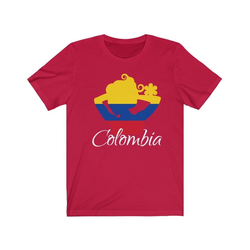 Colombia Lady Flag Premium Tee 2 - Unisex