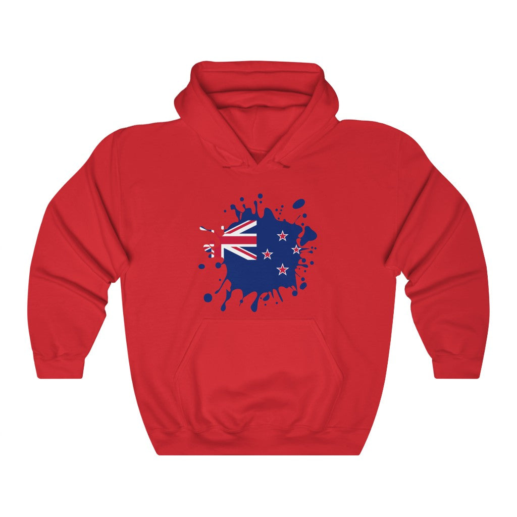 New Zealand Splat Flag Hoodie Sweatshirt - Unisex
