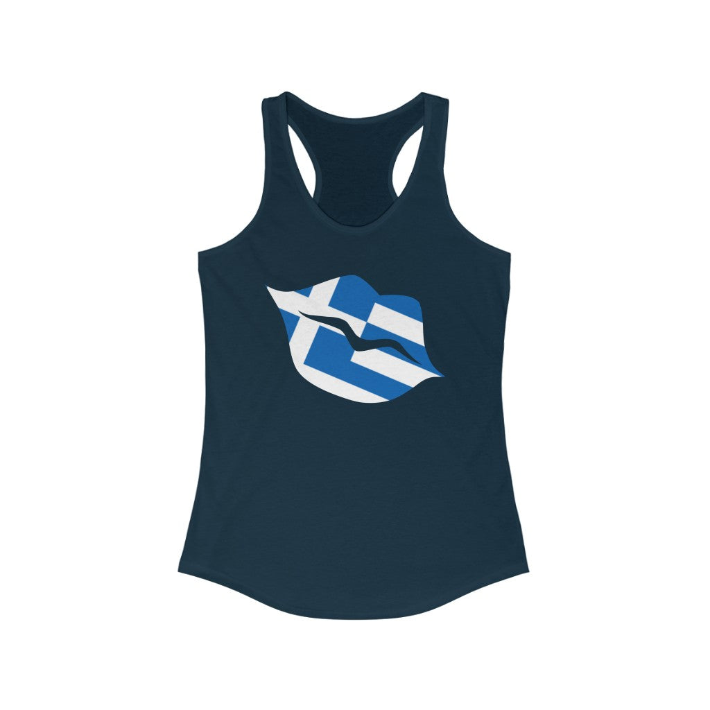 Greece Lips Flag Tank - Women