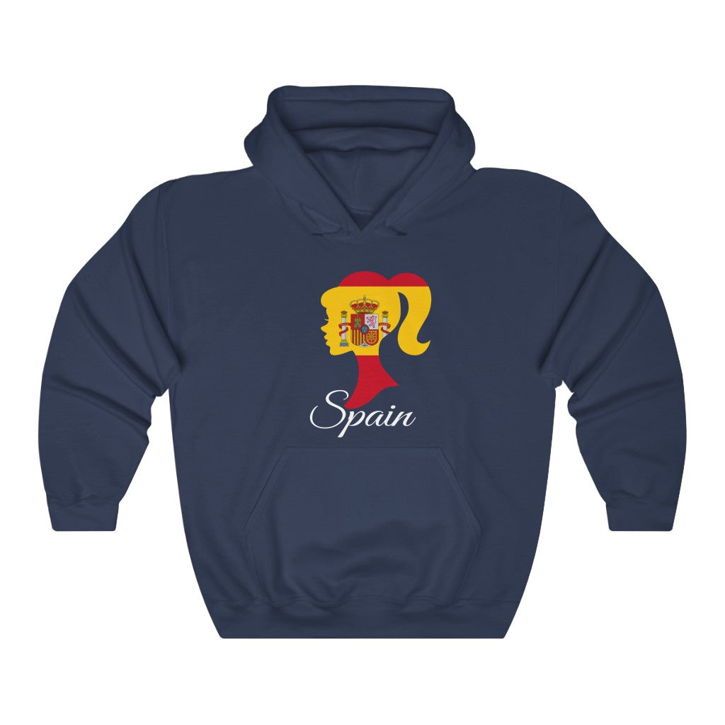 Spain Girl Flag Hoodie Sweatshirt 2 - Unisex