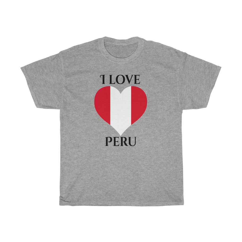 Peru Heart Flag Standard Tee 1 - Unisex