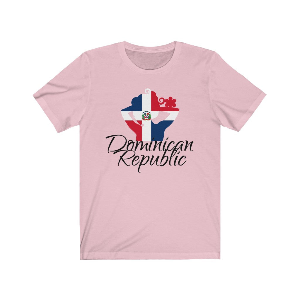 Dominican Republic Lady Flag Premium Tee 3 - Unisex