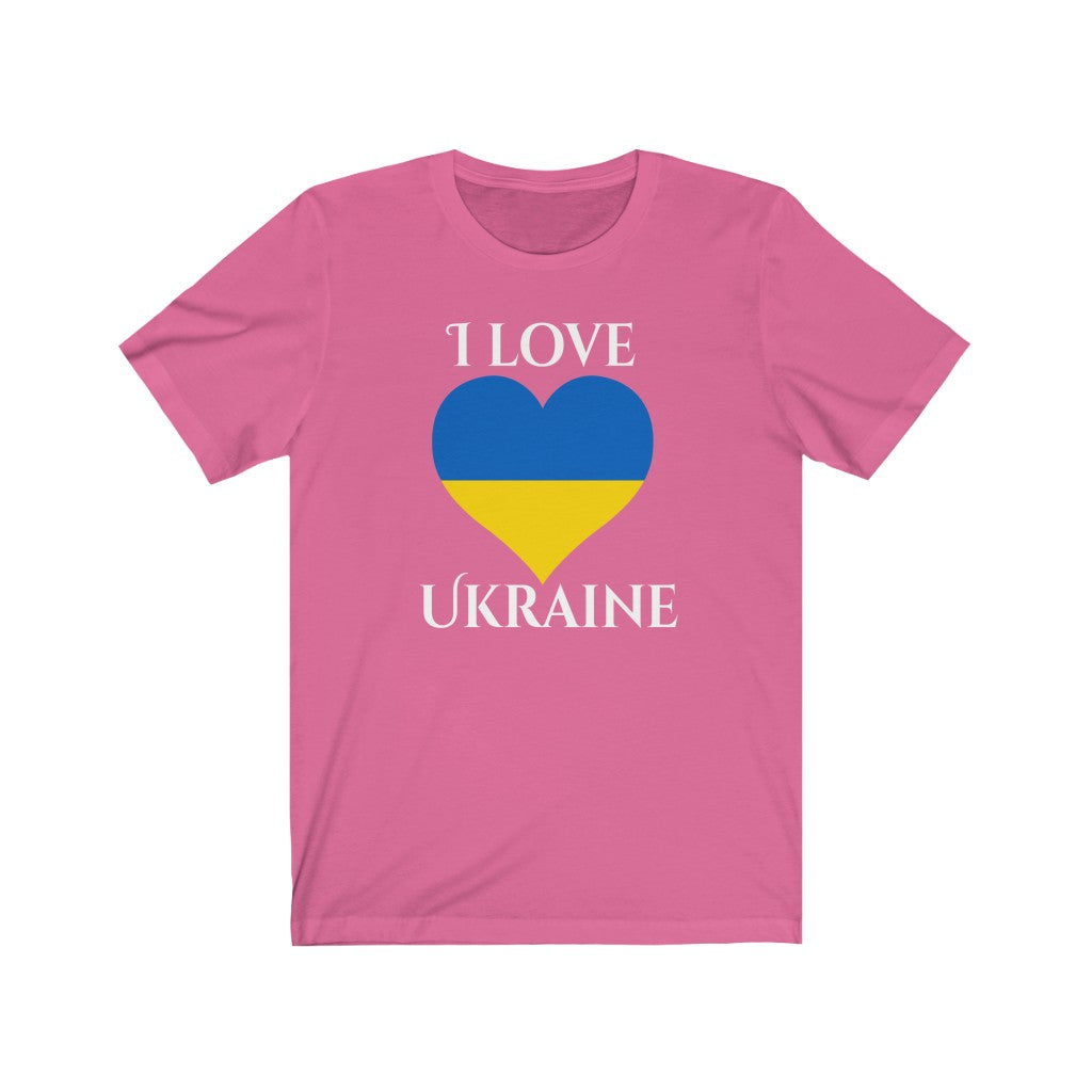 Ukraine Heart Flag Premium Tee 2 - Unisex