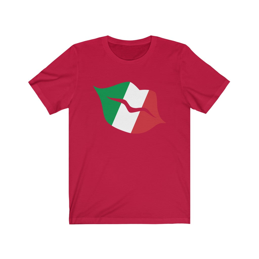 Italy Lips Flag Premium Tee - Unisex