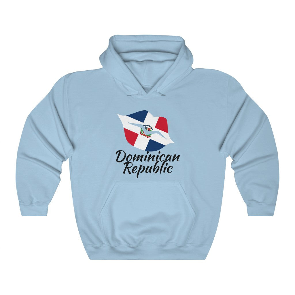 Dominican Republic Lips Flag Hoodie Sweatshirt 1 - Unisex