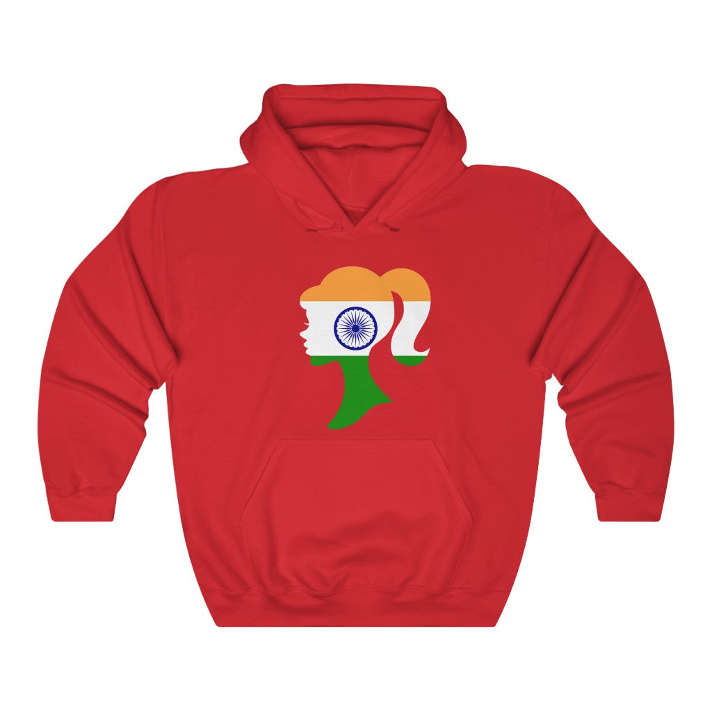 India Girl Flag Hoodie Sweatshirt - Unisex
