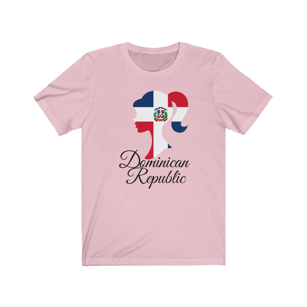 Dominican Republic Girl Flag Premium Tee 1 - Unisex