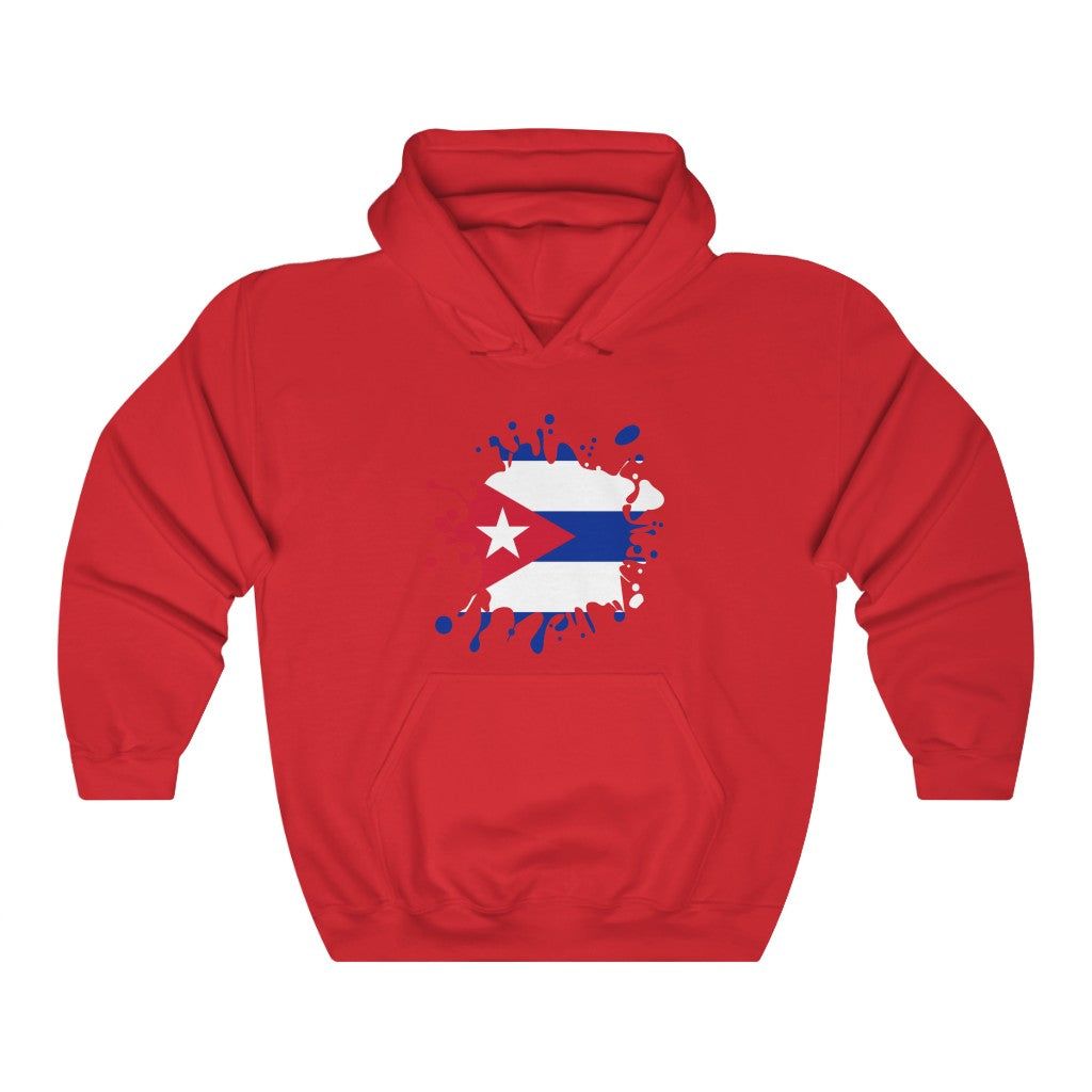 Cuba Splat Flag Hoodie Sweatshirt - Unisex