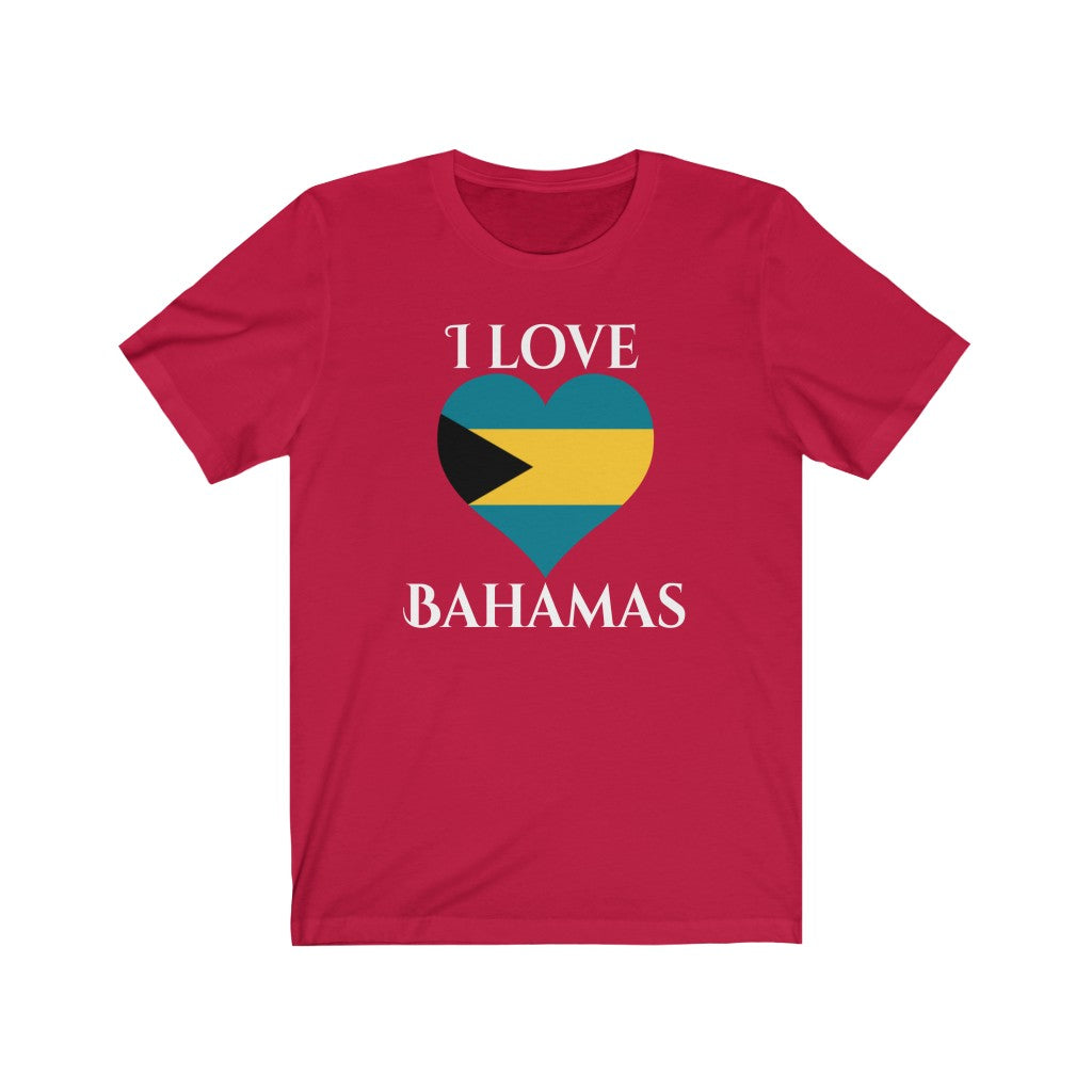 Bahamas Heart Flag Premium Tee 2 - Unisex