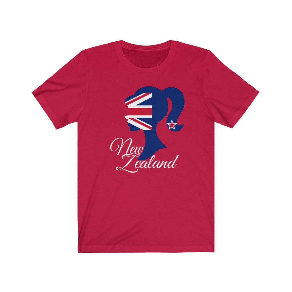 New Zealand Girl Flag Premium Tee 2 - Unisex