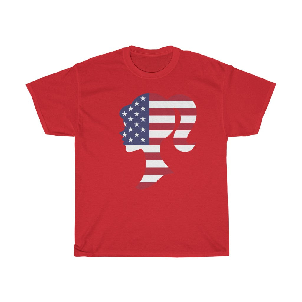 United States of America Girl Flag Standard Tee - Unisex
