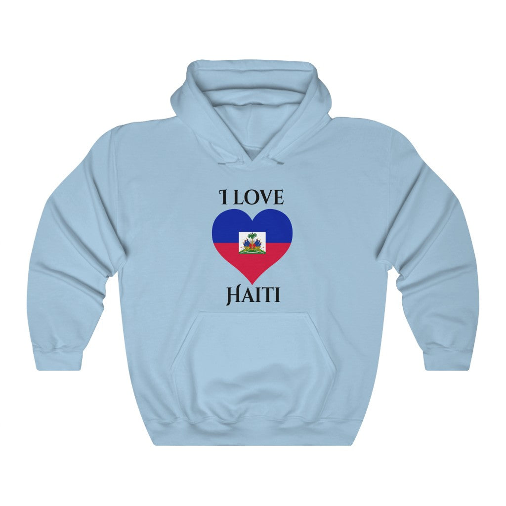 Haiti Heart Flag Hoodie Sweatshirt 1 - Unisex