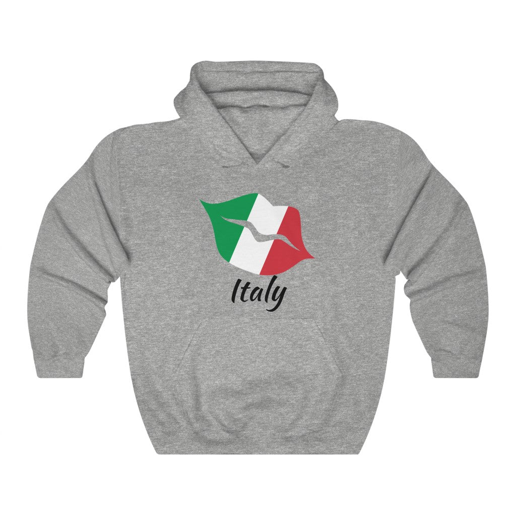 Italy Lips Flag Hoodie Sweatshirt 1 - Unisex