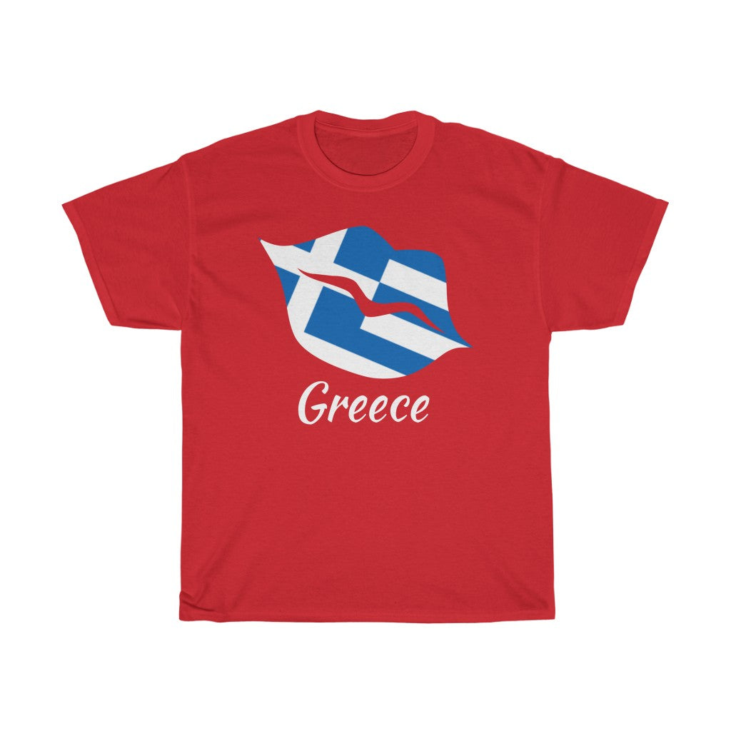 Greece Lips Flag Standard Tee 2 - Unisex