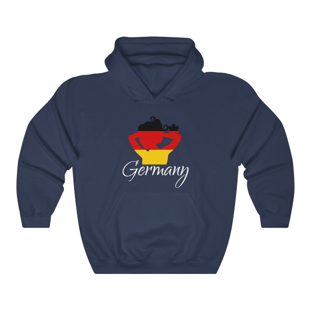Germany Lady Flag Hoodie Sweatshirt 2 - Unisex