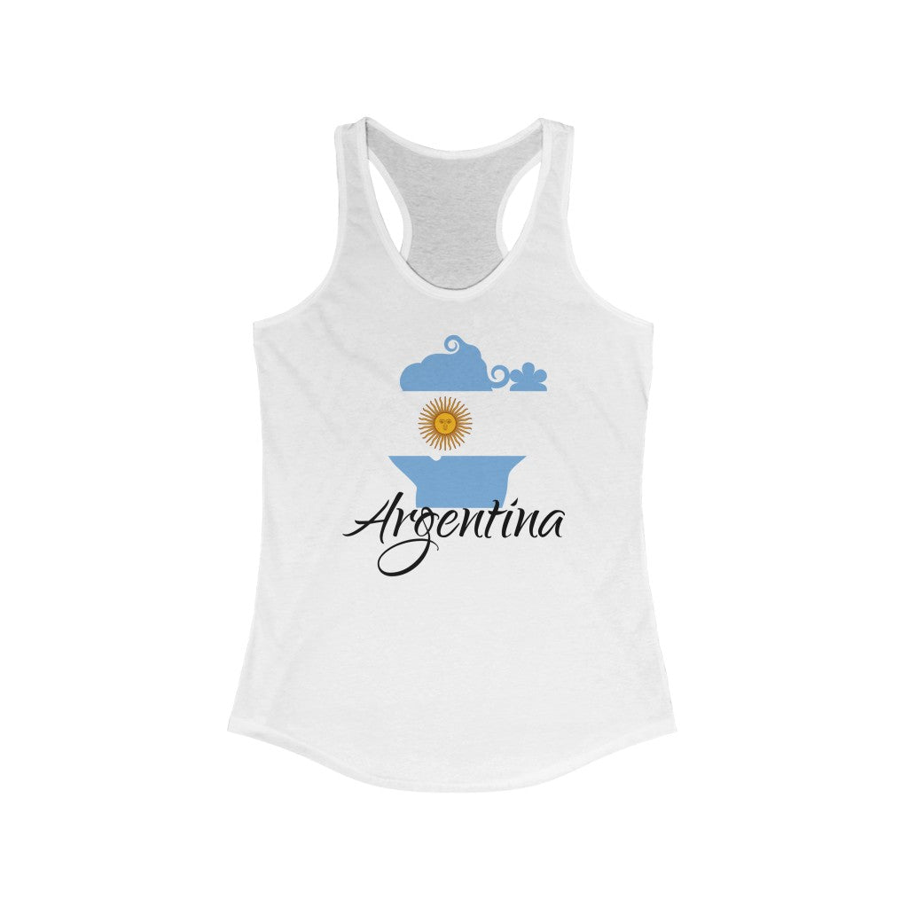 Argentina Lady Flag Tank 1 - Women