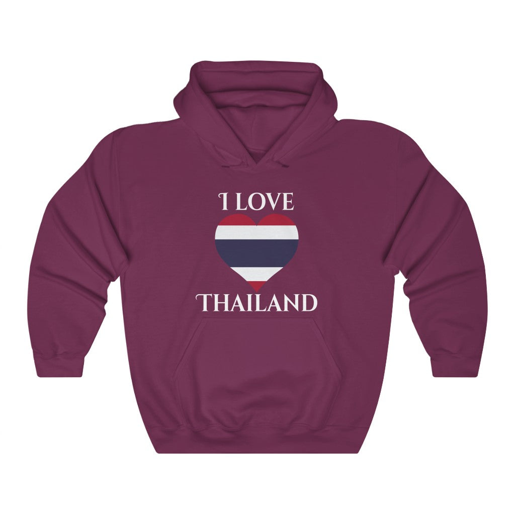 Thailand Heart Flag Hoodie Sweatshirt 2 - Unisex