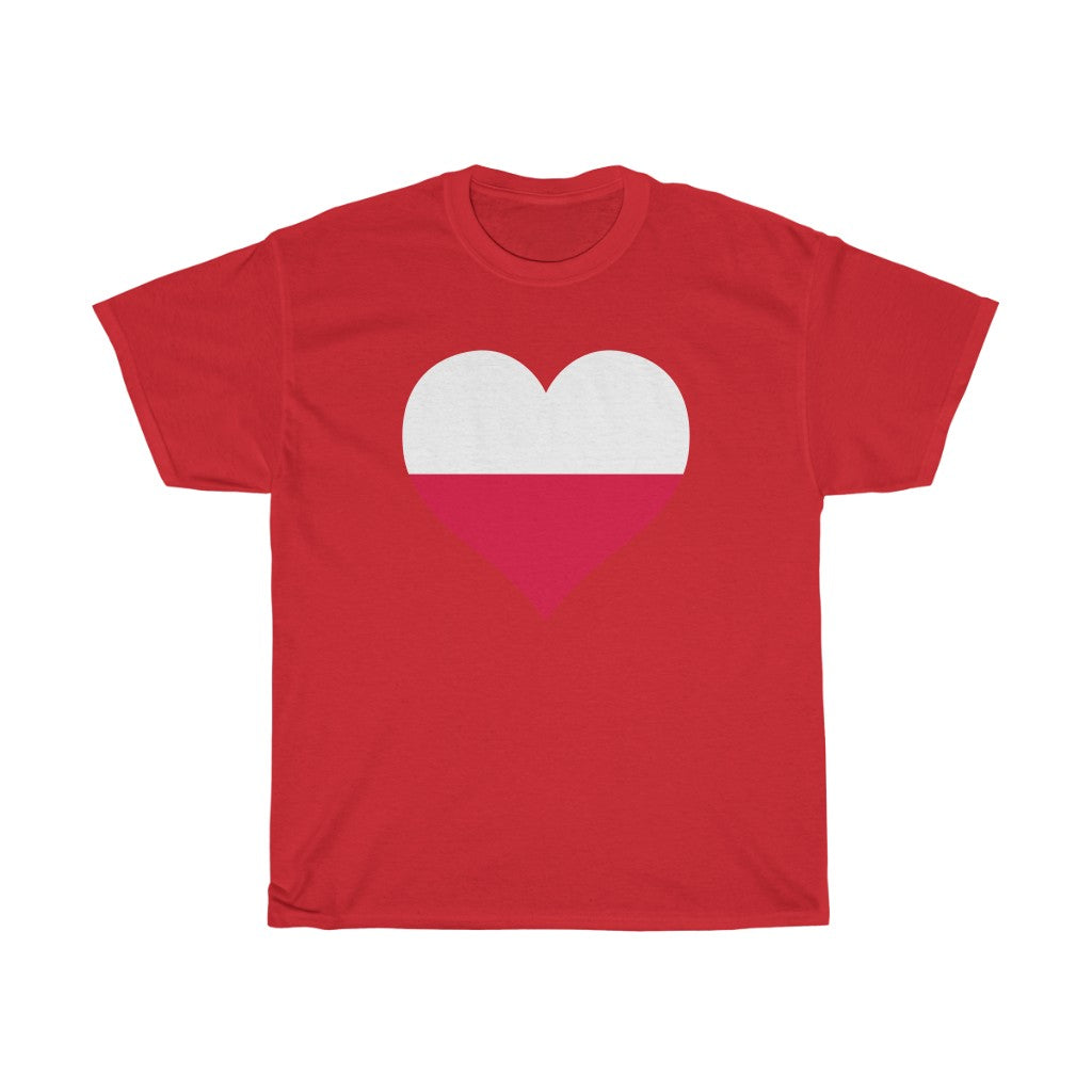 Poland Heart Flag Standard Tee - Unisex