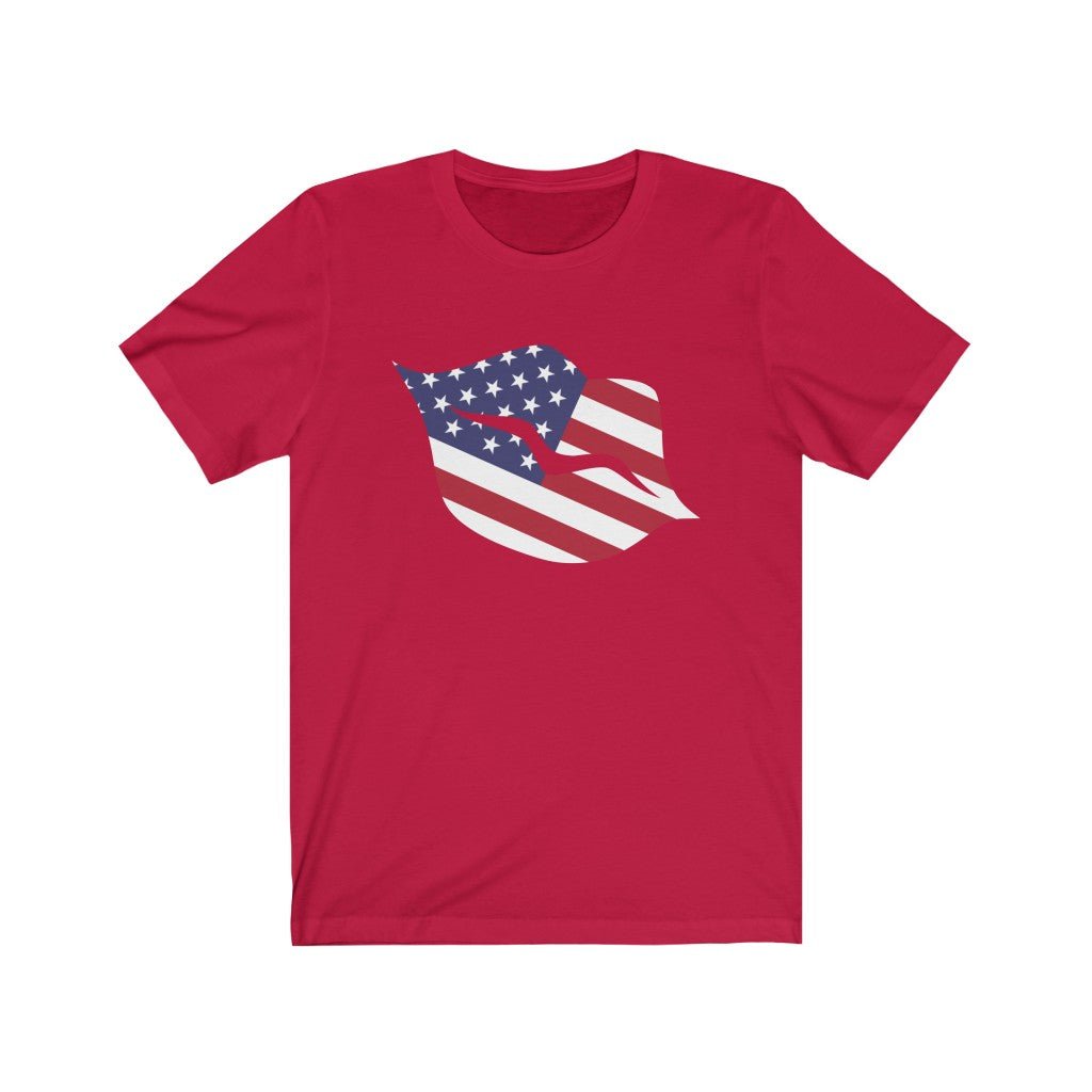 United States of America Lips Flag Premium Tee - Unisex