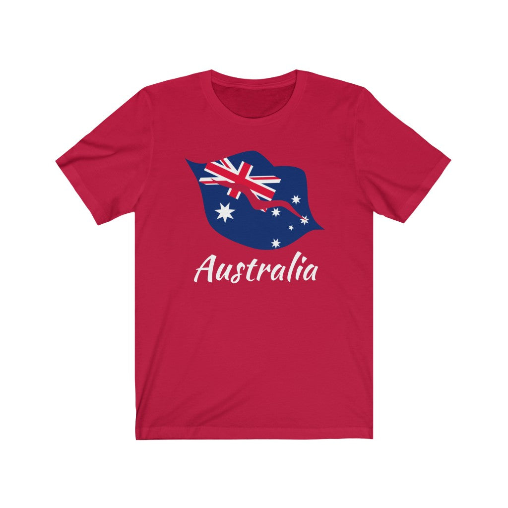 Australia Lips Flag Premium Tee 2 - Unisex