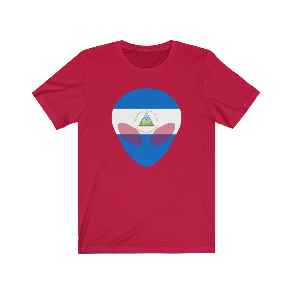 Nicaragua Alien Flag Premium Tee - Unisex