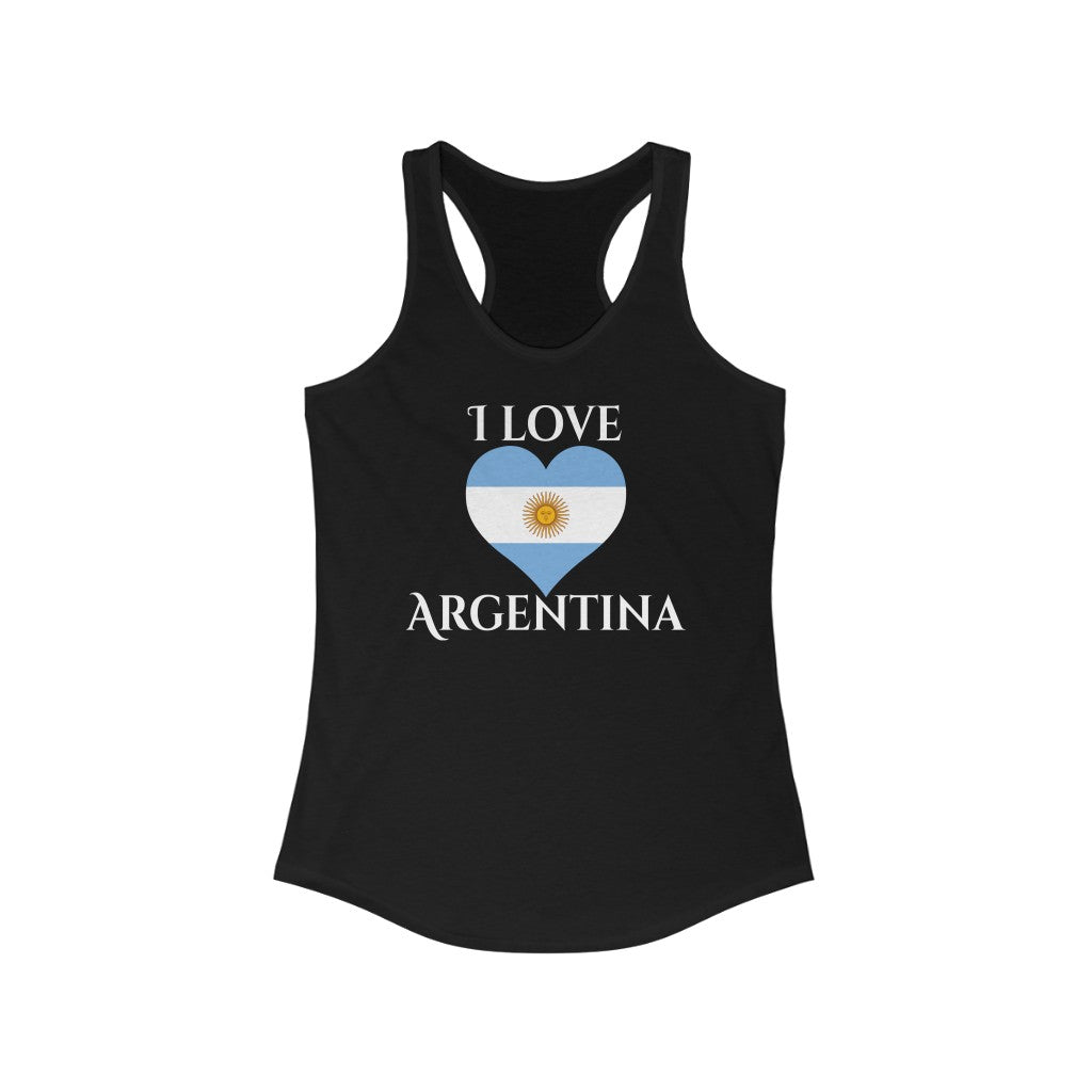 Argentina Heart Flag Tank 2 - Women