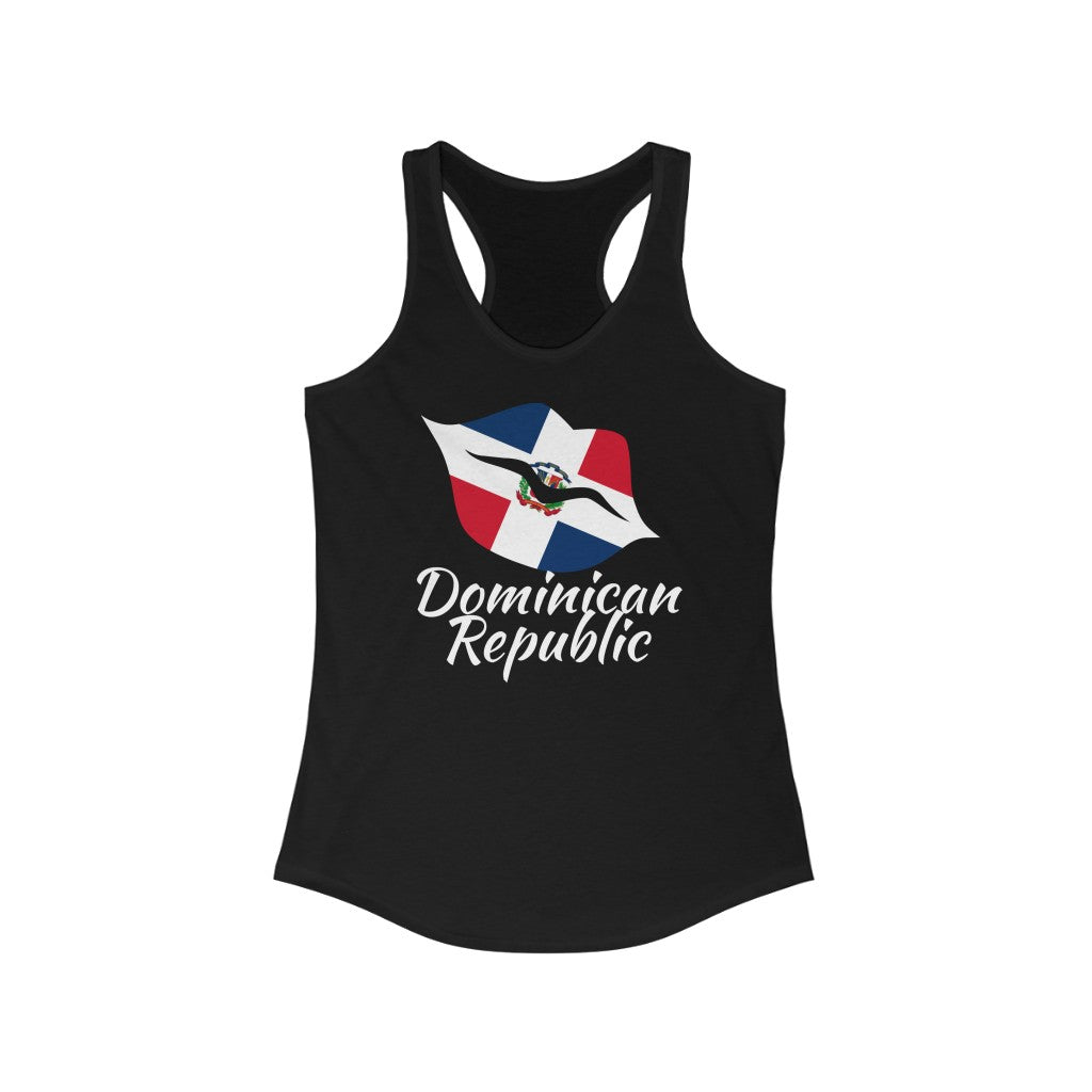 Dominican Republic Lips Flag Tank 2 - Women