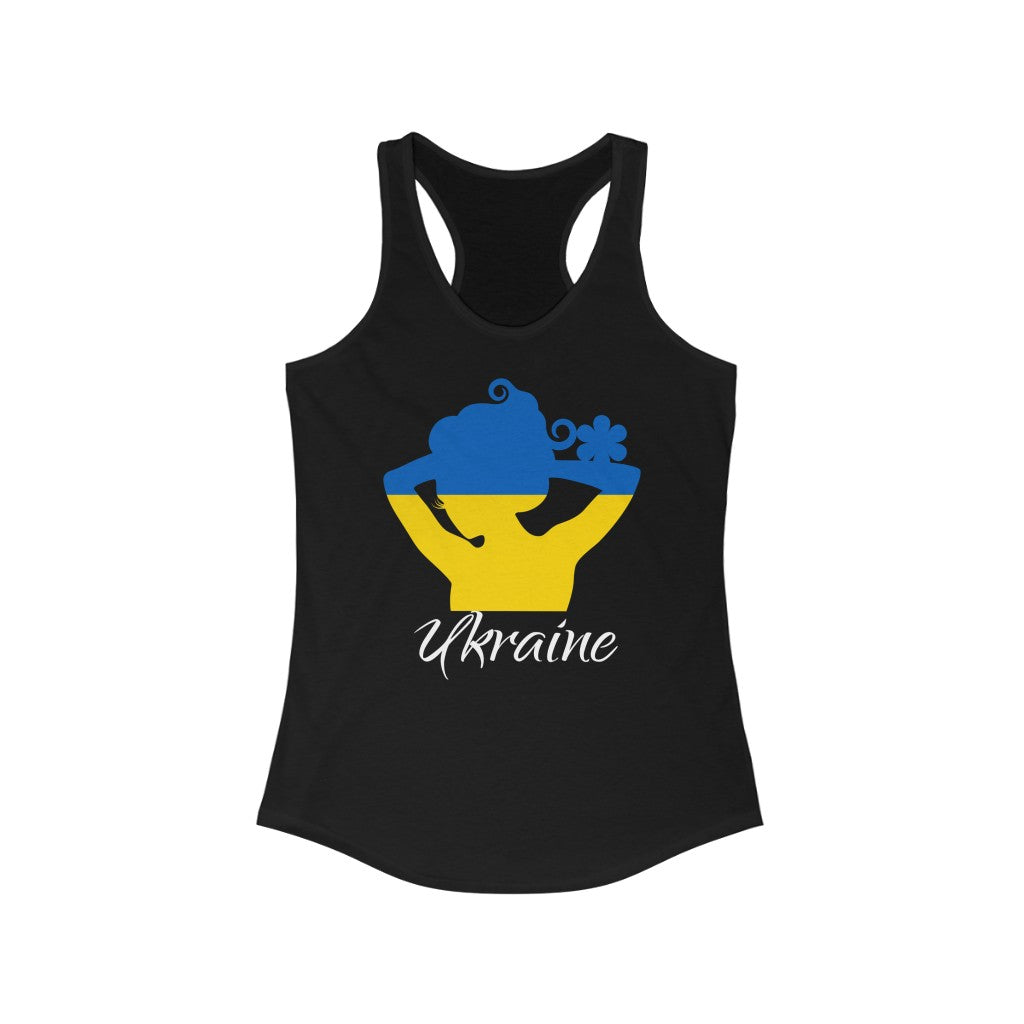 Ukraine Lady Flag Tank 2 - Women