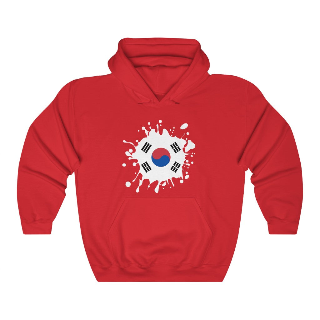 South Korea Splat Flag Hoodie Sweatshirt - Unisex