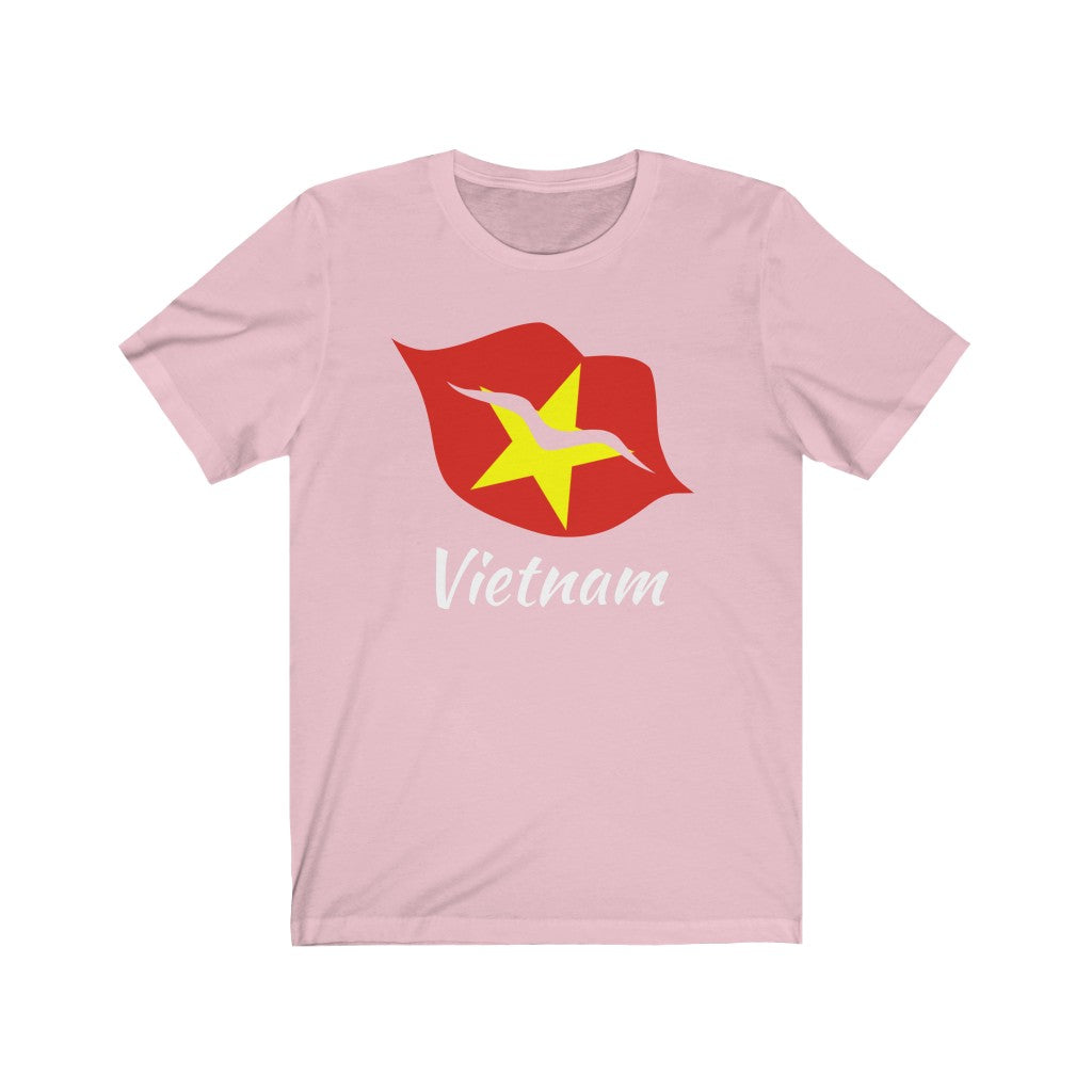 Vietnam Lips Flag Premium Tee 2 - Unisex