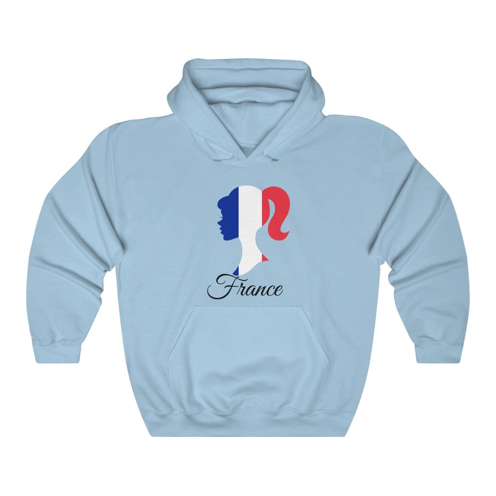 France Girl Flag Hoodie Sweatshirt 1 - Unisex