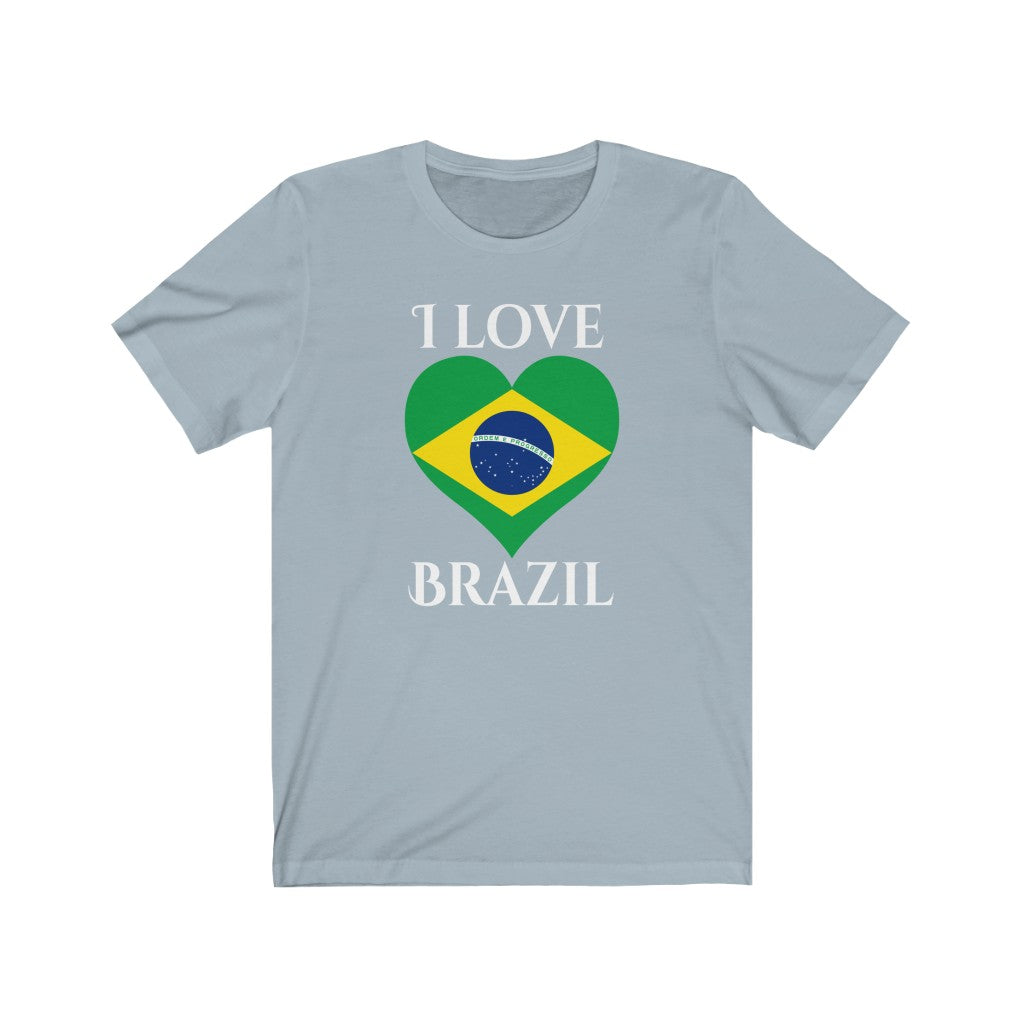 Brazil Heart Flag Premium Tee 2 - Unisex