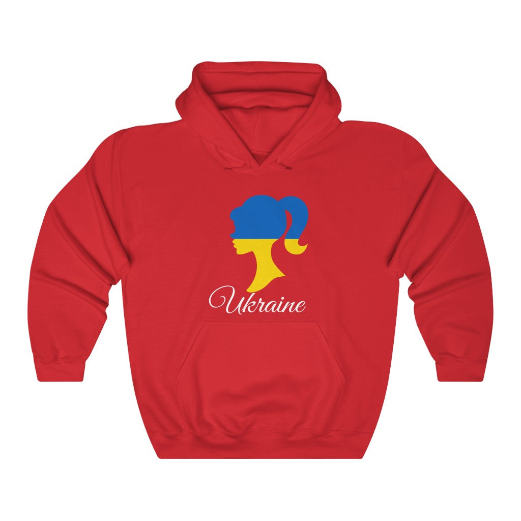 Ukraine Girl Flag Hoodie Sweatshirt 2 - Unisex