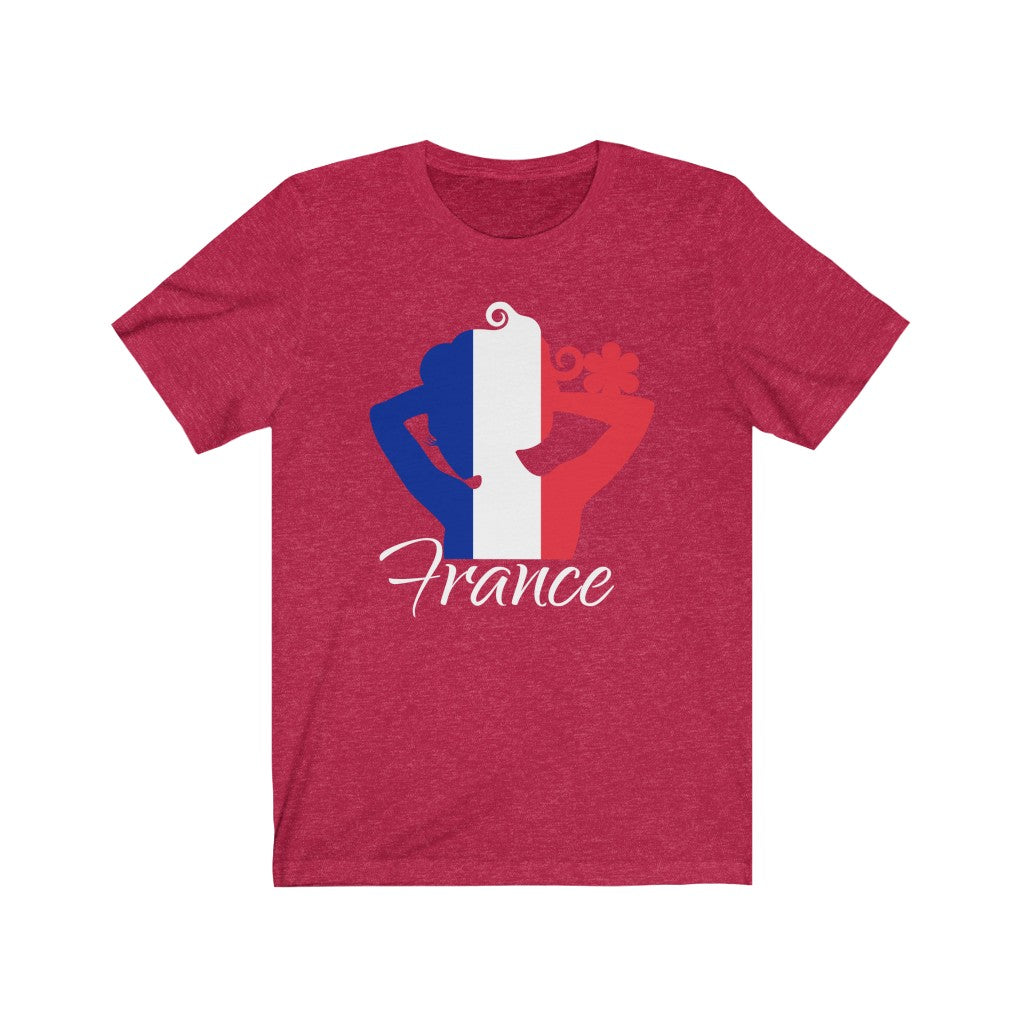 France Lady Flag Premium Tee 2 - Unisex