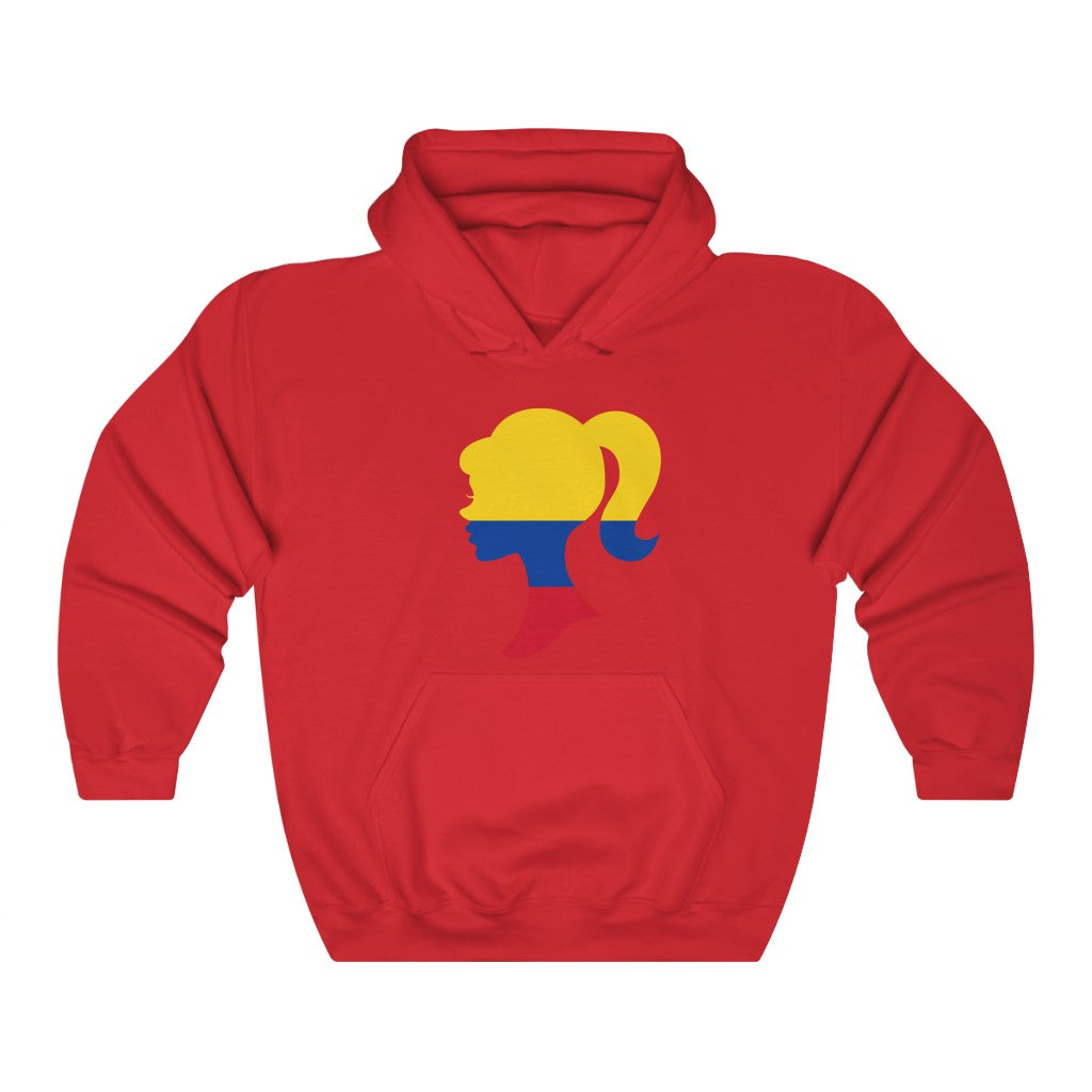 Colombia Girl Flag Hoodie Sweatshirt - Unisex