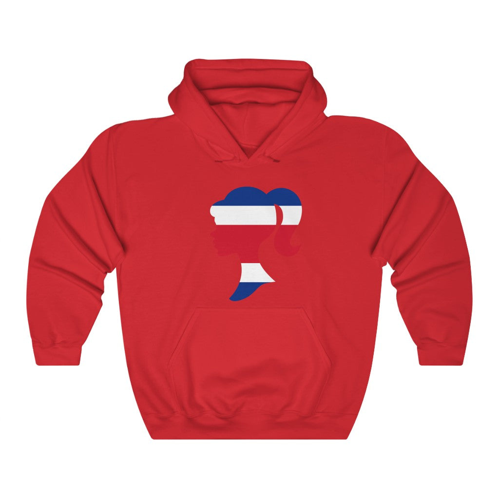 Costa Rica Girl Flag Hoodie Sweatshirt - Unisex