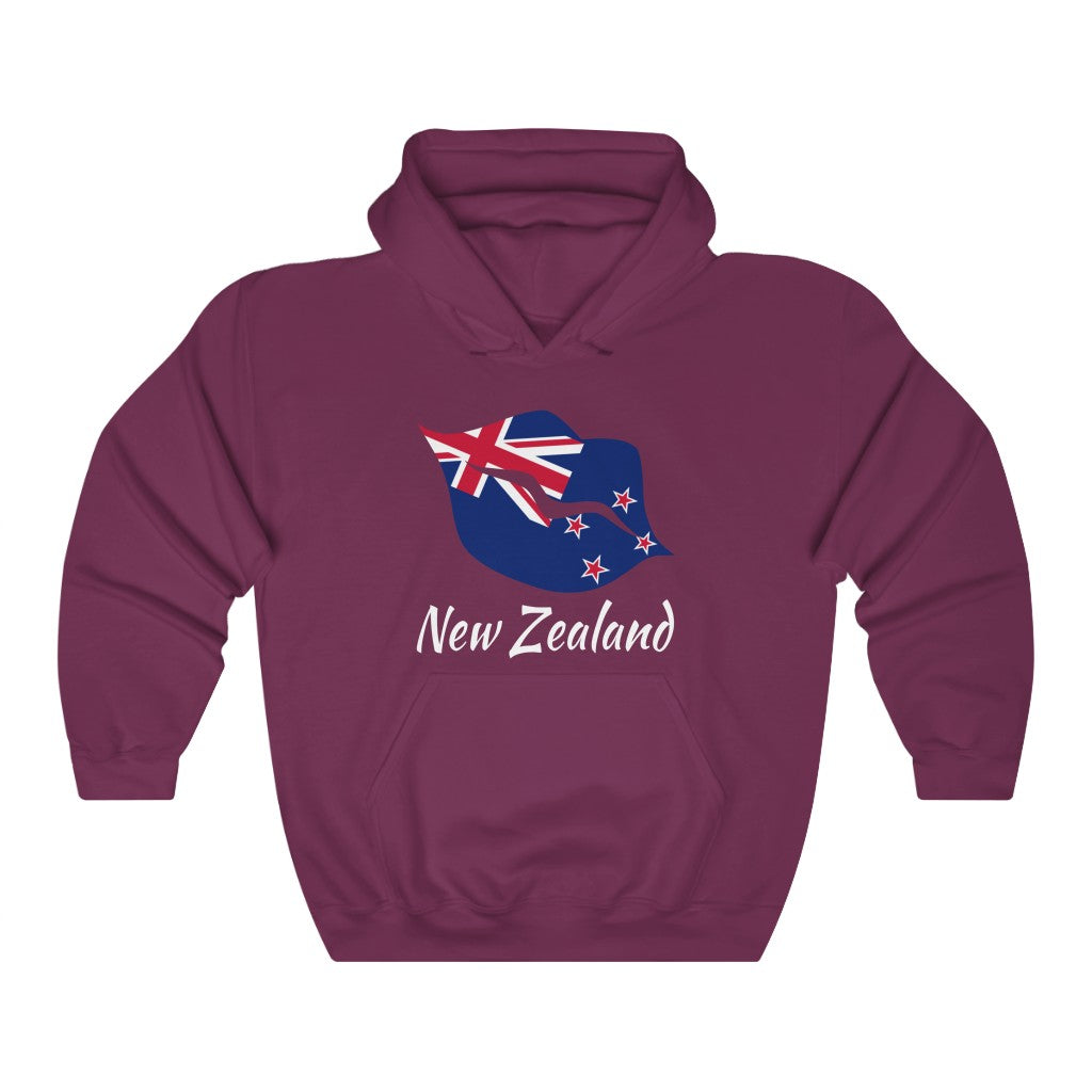 New Zealand Lips Flag Hoodie Sweatshirt 2 - Unisex