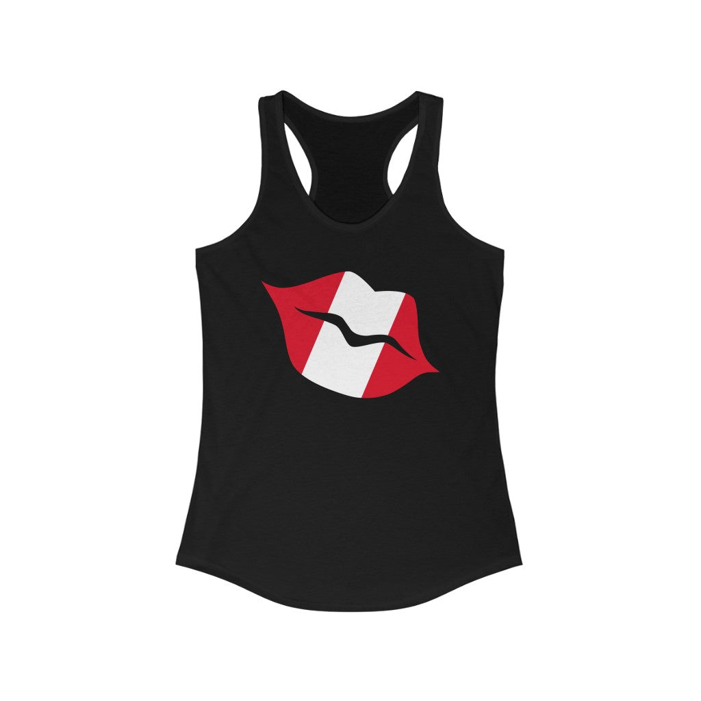 Peru Lips Flag Tank - Women