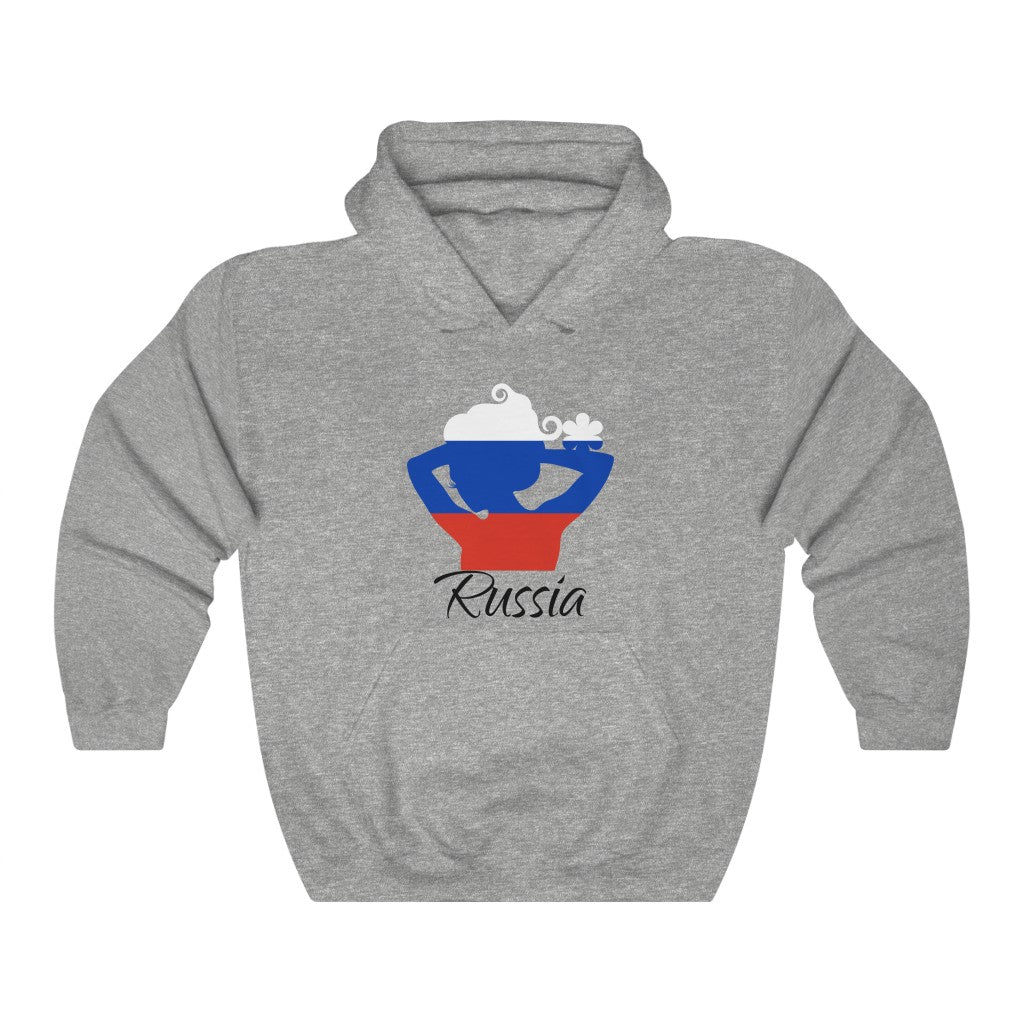 Russia Lady Flag Hoodie Sweatshirt 1 - Unisex