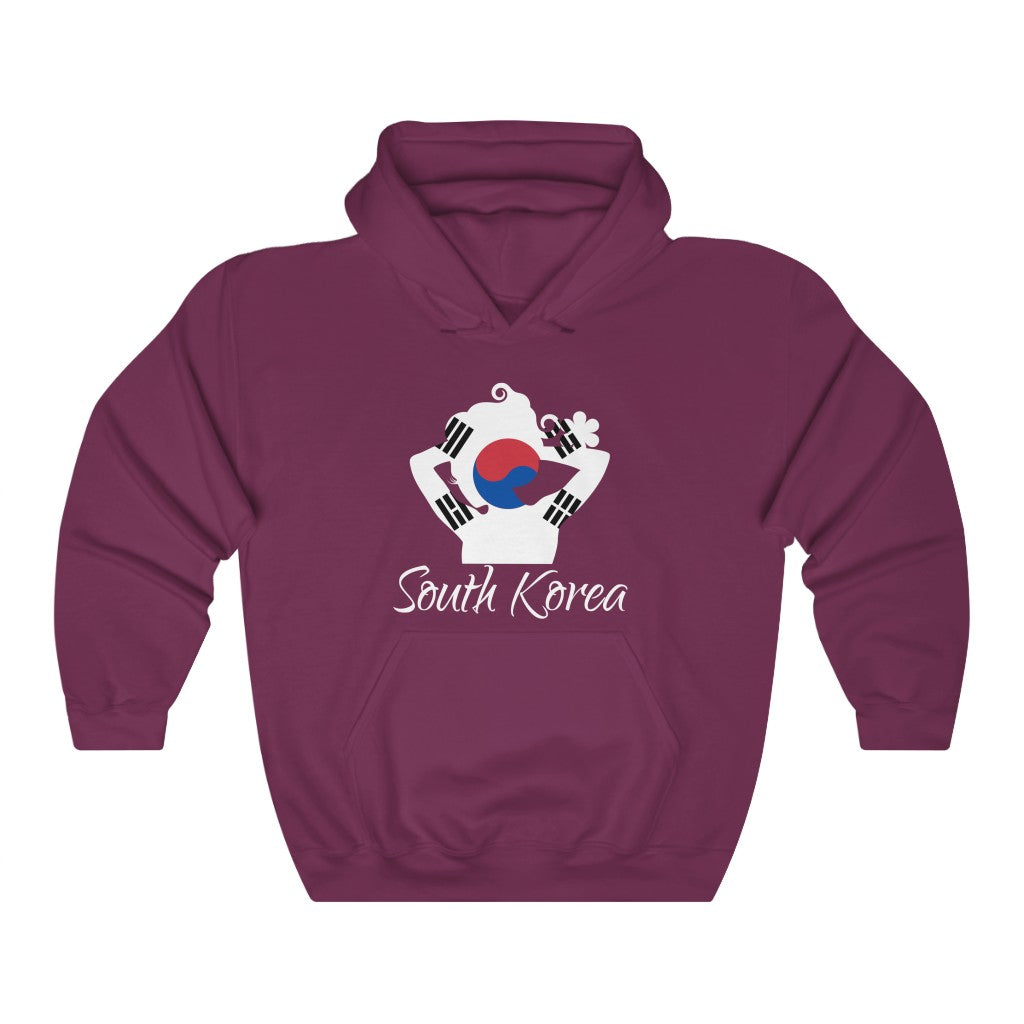 South Korea Lady Flag Hoodie Sweatshirt 2 - Unisex
