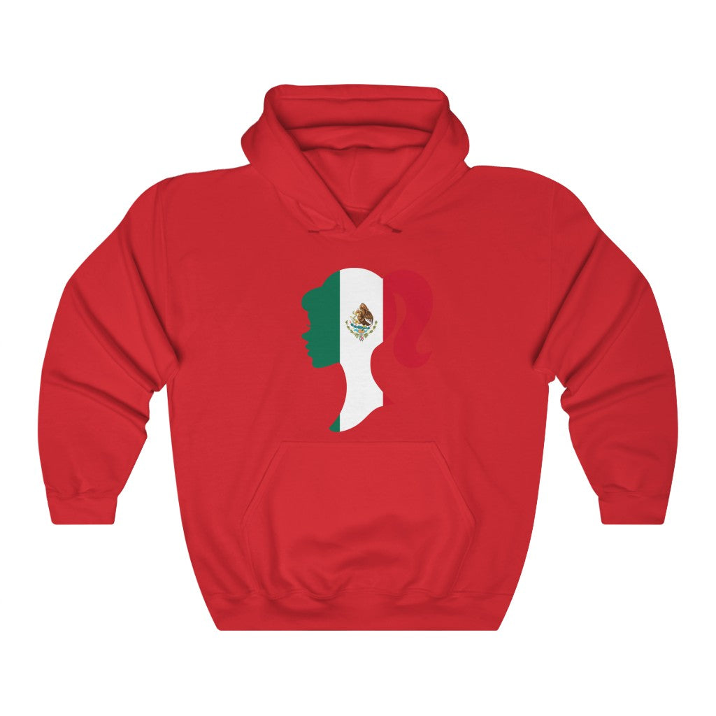 Mexico Girl Flag Hoodie Sweatshirt - Unisex