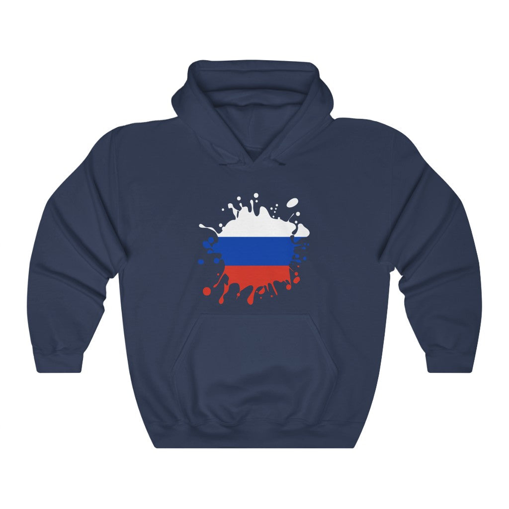Russia Splat Flag Hoodie Sweatshirt - Unisex