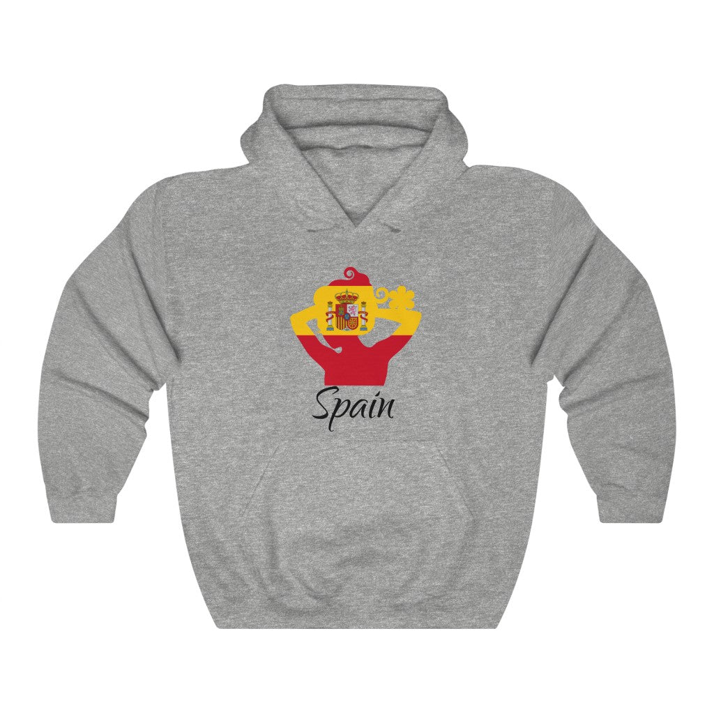 Spain Lady Flag Hoodie Sweatshirt 1 - Unisex