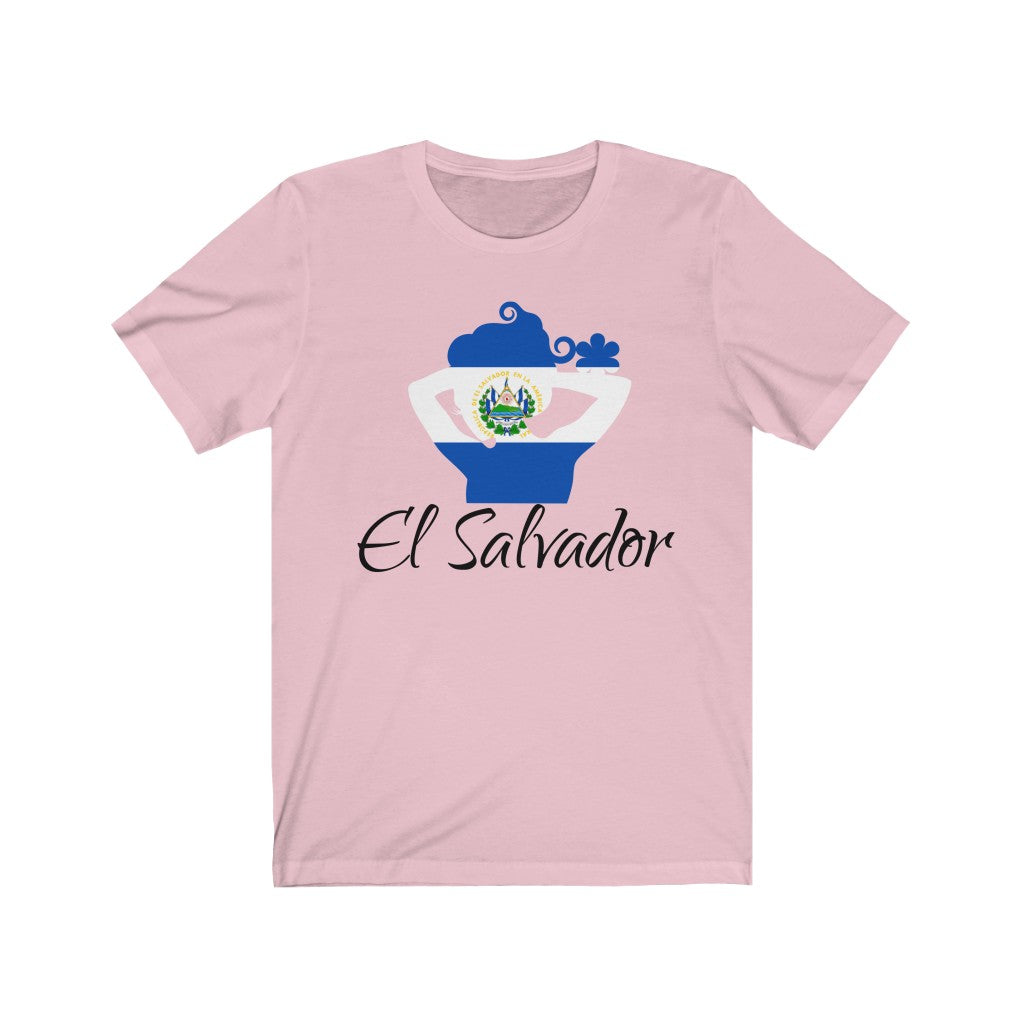 El Salvador Lady Flag Premium Tee 1 - Unisex